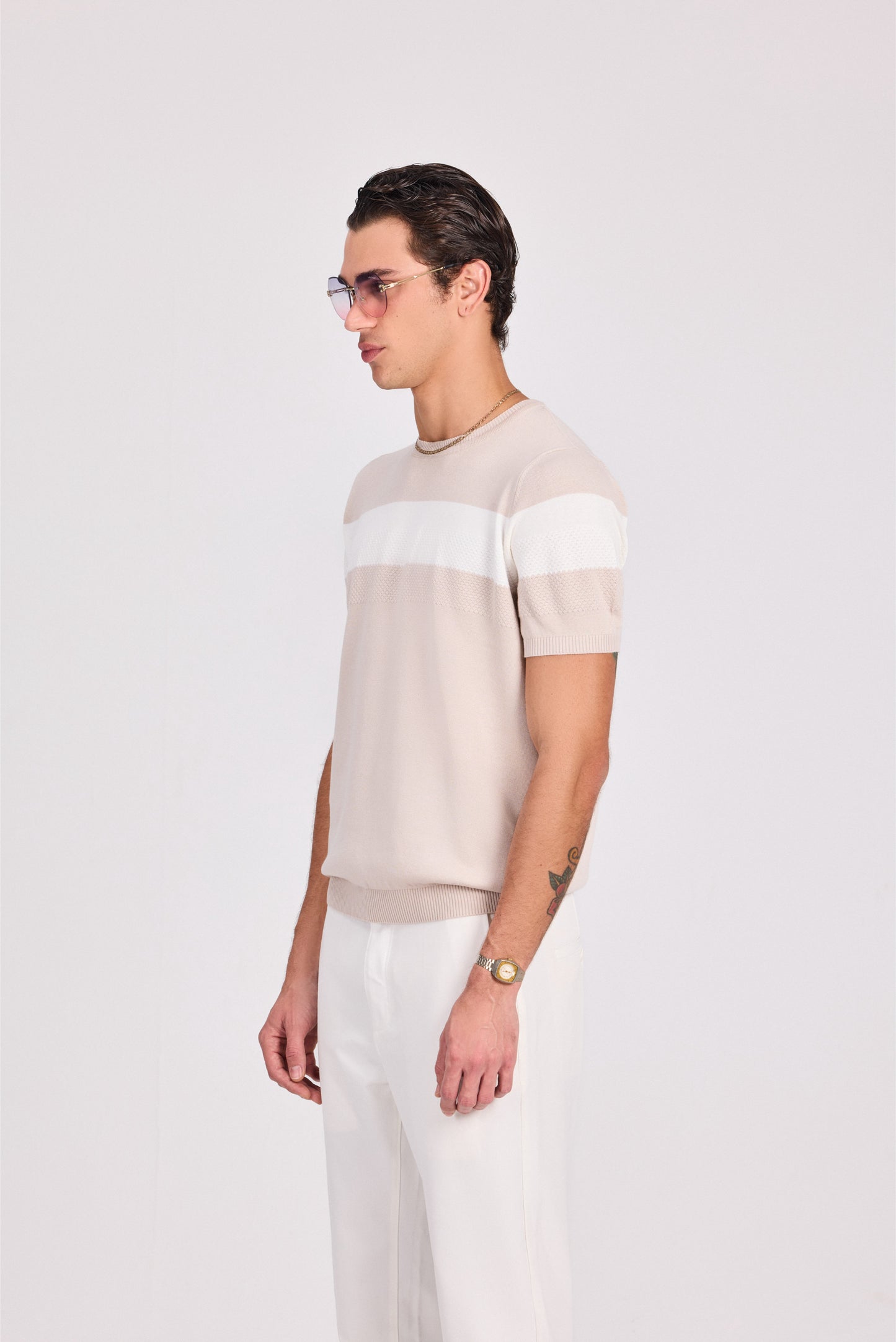 Knitted Modal/Wide Stripe