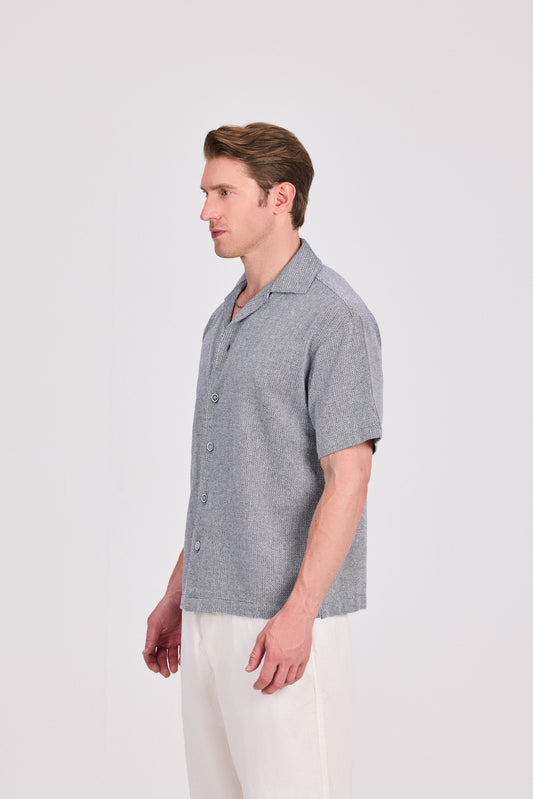 Checkered 100% Cotton Short Sleeve Shirt