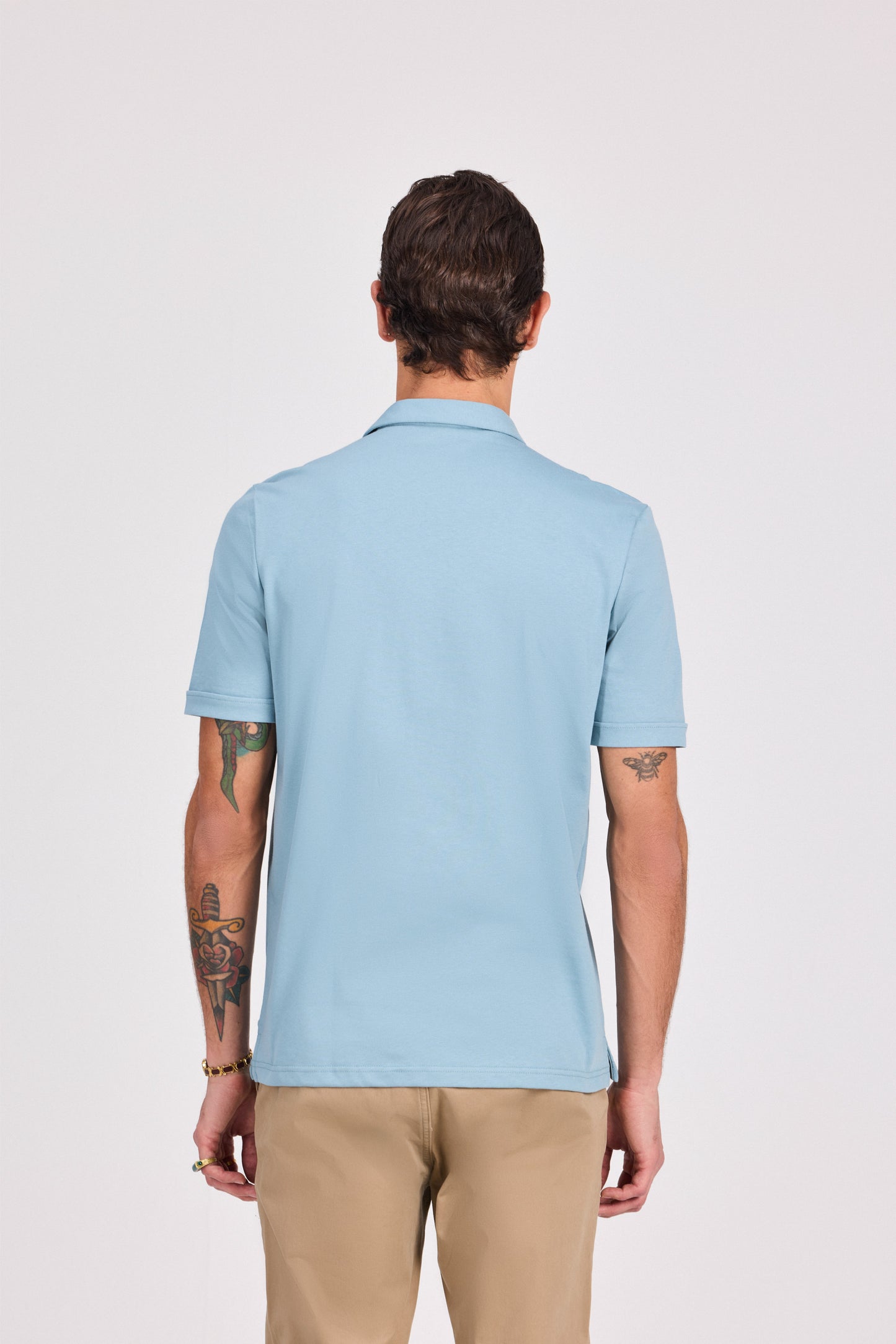 100% Cotton Polo With Zipper