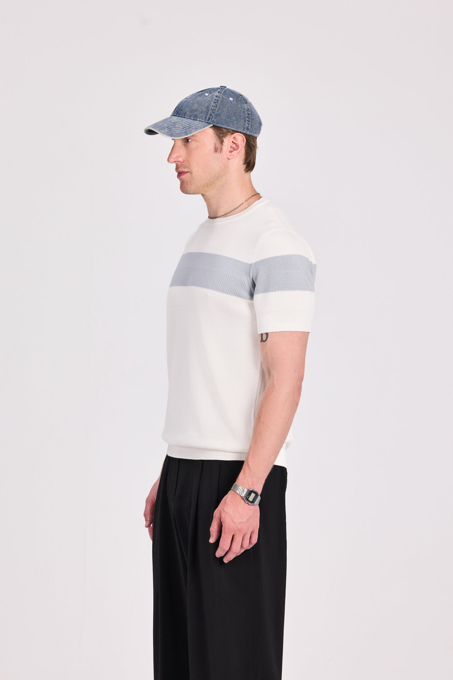 Knitted Modal/Wide Stripe