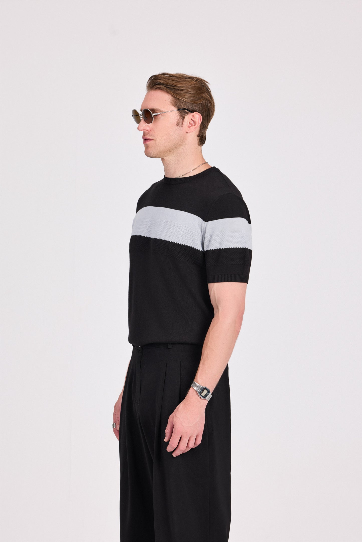 Knitted Modal/Wide Stripe