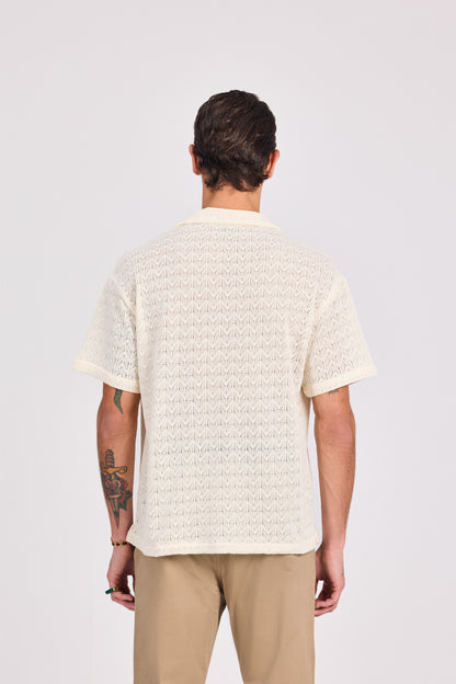 Off-White Knitted Cotton Shirt