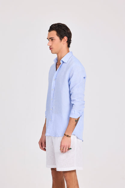 Pure Linen Long Sleeve Shirt