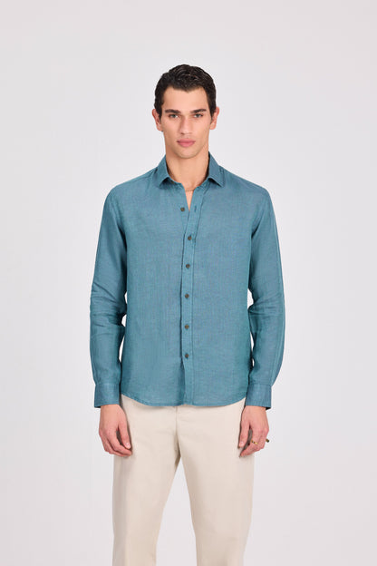 Pure Linen Long Sleeve Shirt