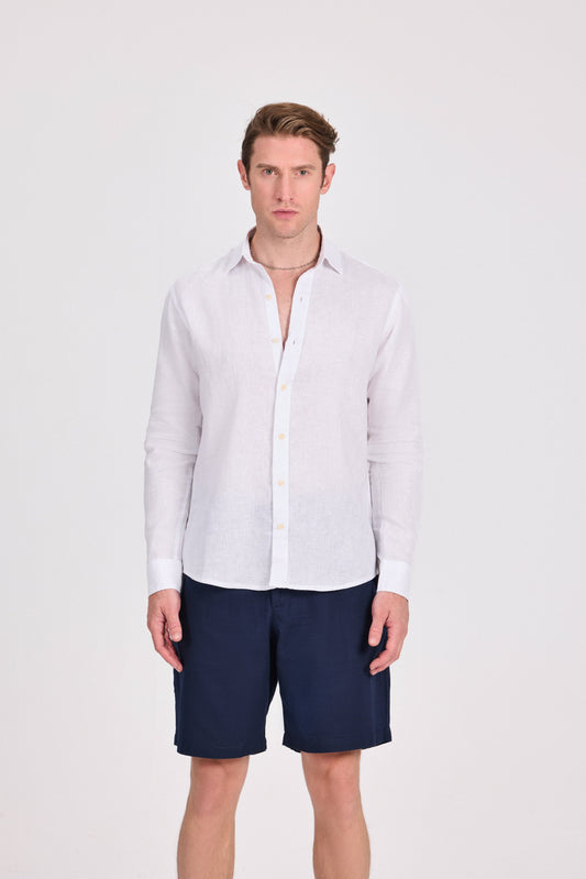 Pure Linen Long Sleeve Shirt
