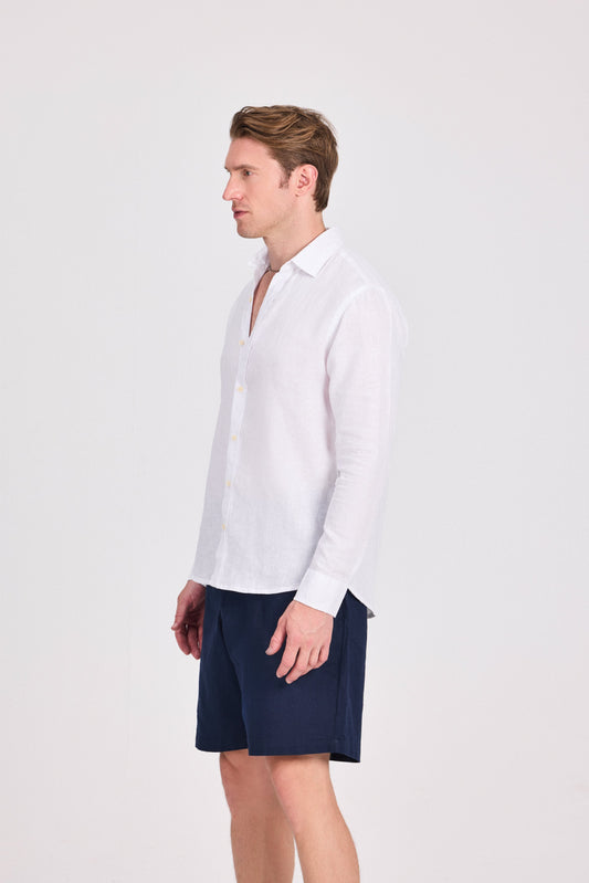 Pure Linen Long Sleeve Shirt
