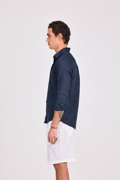 Pure Linen Long Sleeve Shirt
