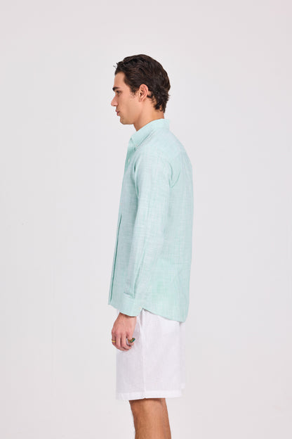 Striped Cotton Long Sleeve Shirt