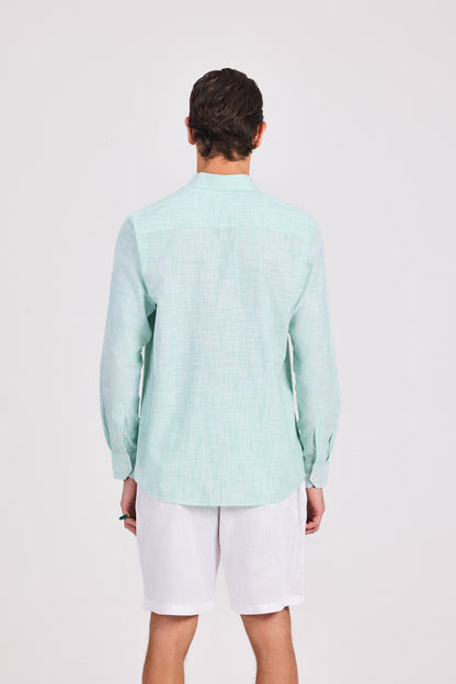 Striped Cotton Long Sleeve Shirt