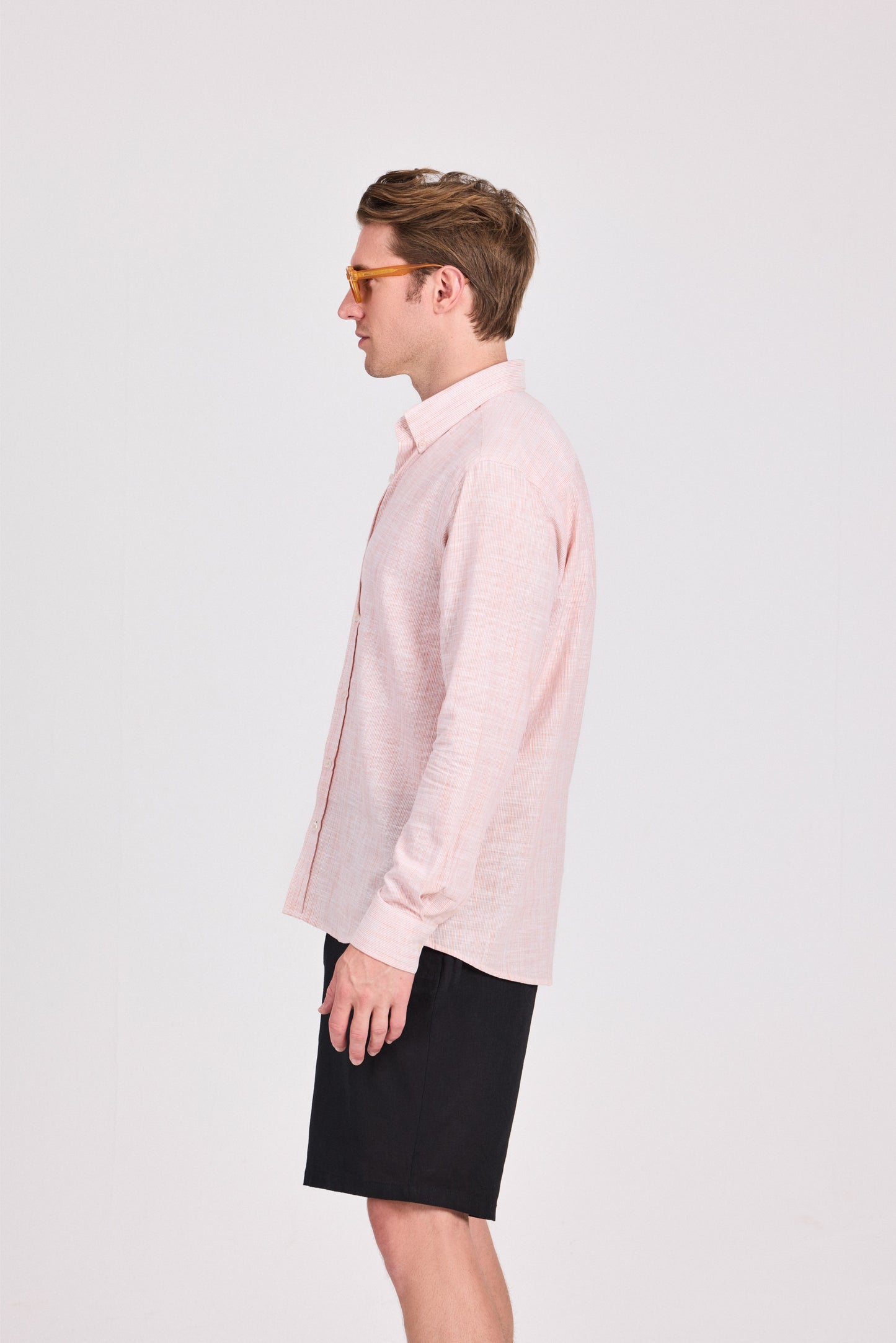 Striped Cotton Long Sleeve Shirt