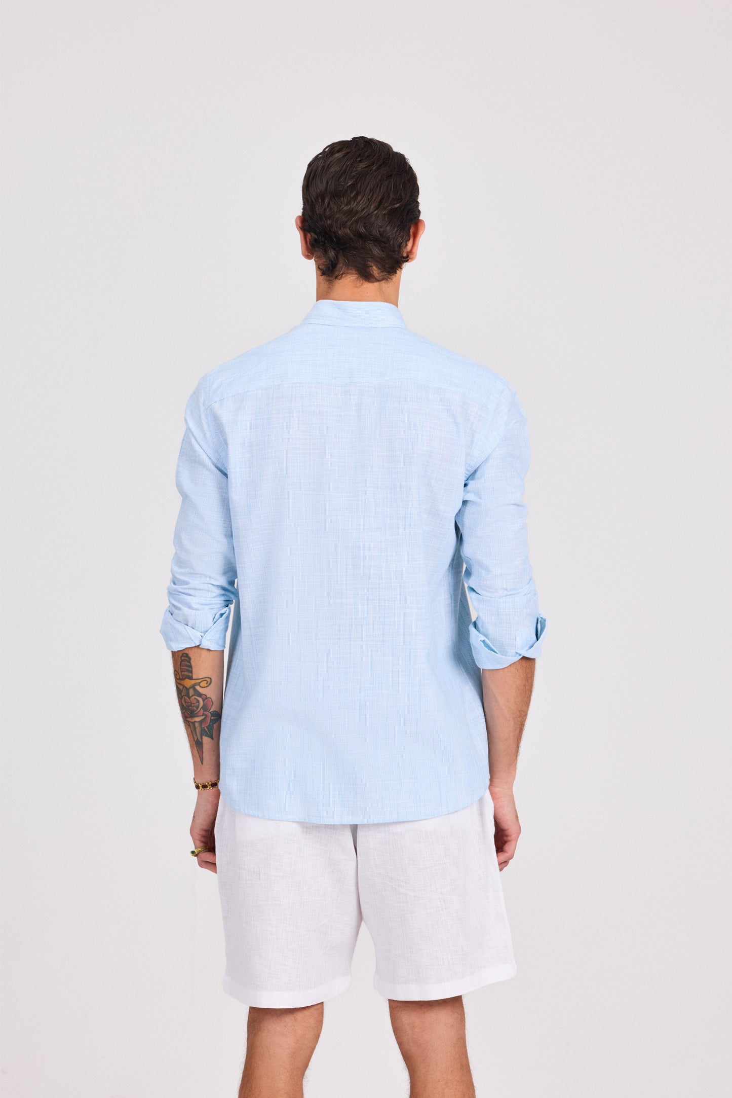 Striped Cotton Long Sleeve Shirt