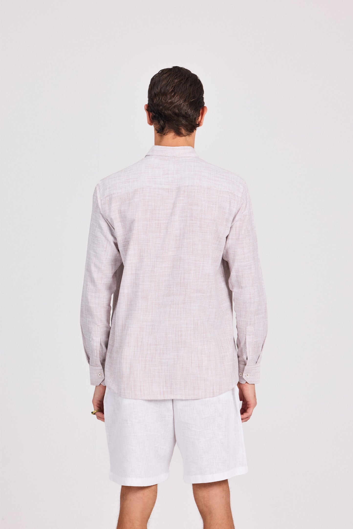 Striped Cotton Long Sleeve Shirt