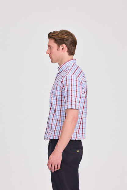 checkered Short Sleeve Shirt
