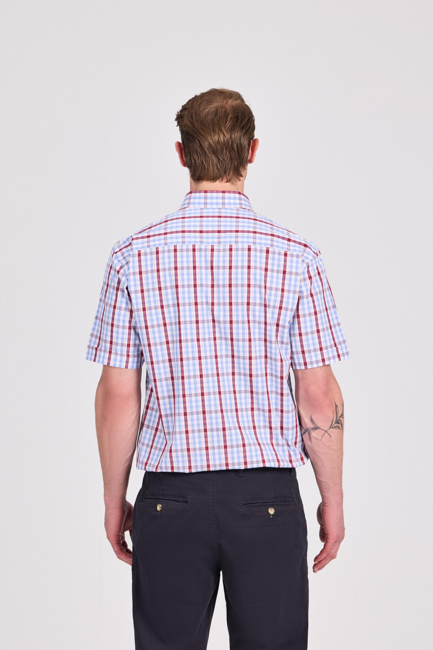 checkered Short Sleeve Shirt