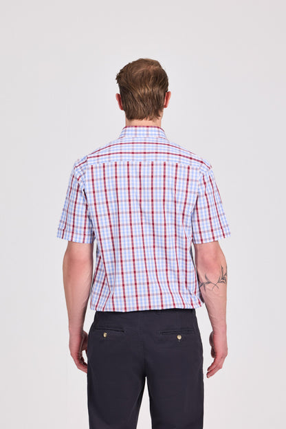 checkered Short Sleeve Shirt