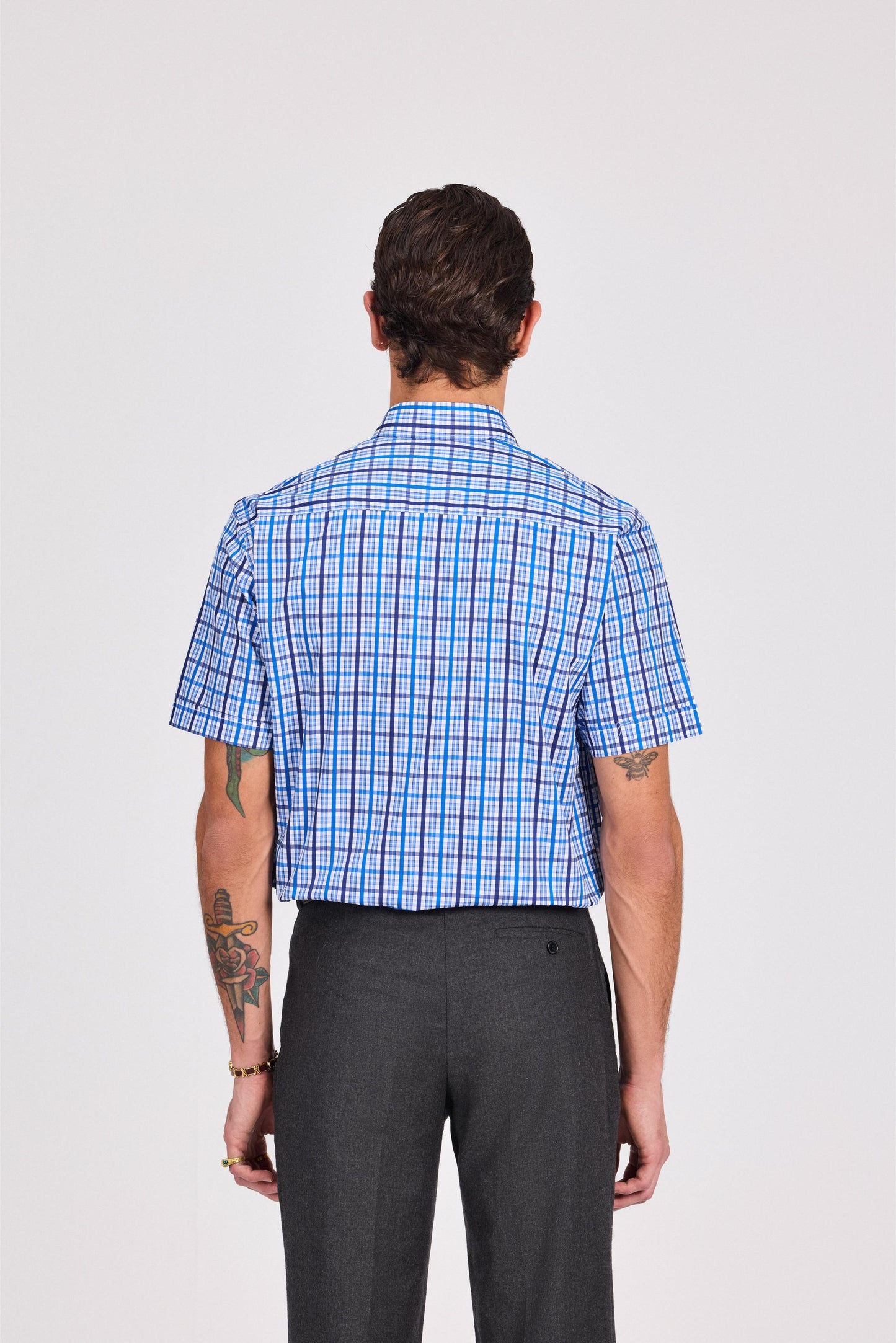 checkered Short Sleeve Shirt