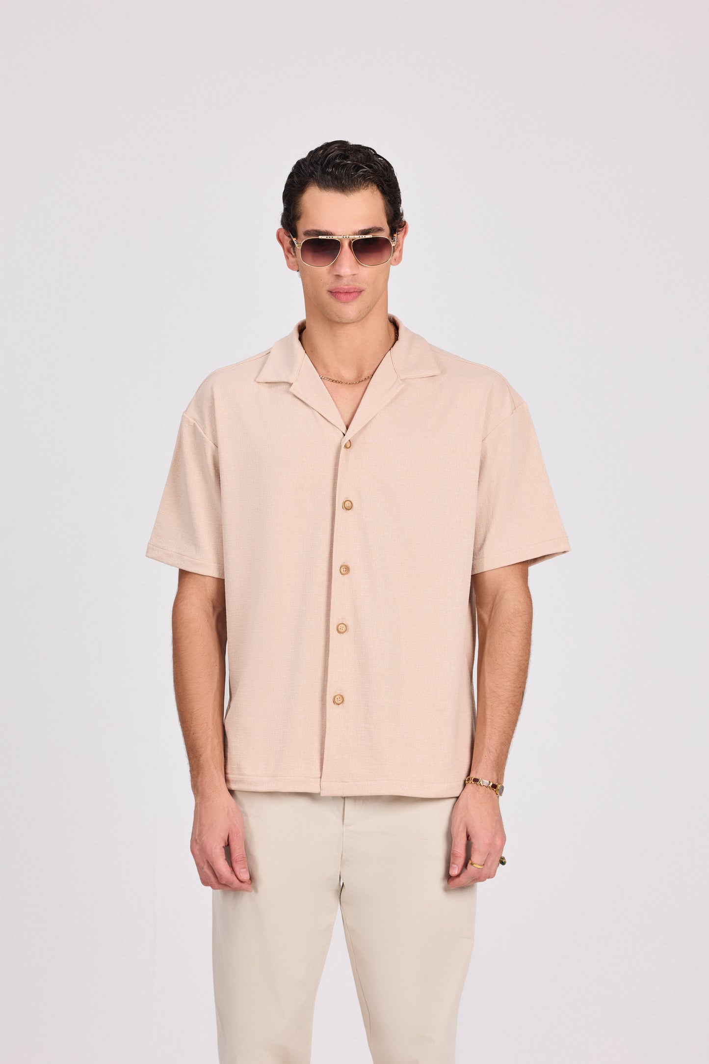 Structured Short Sleeve Shirt