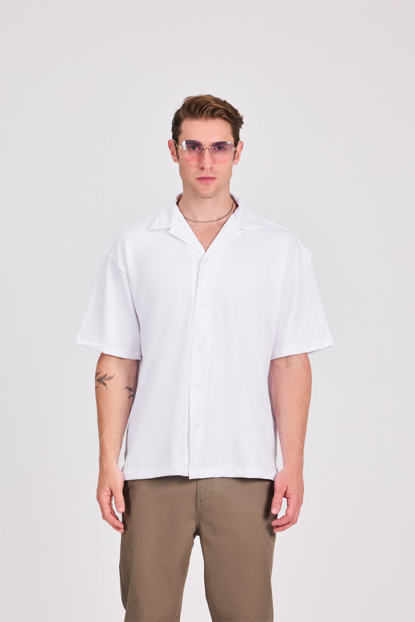 Structured Short Sleeve Shirt