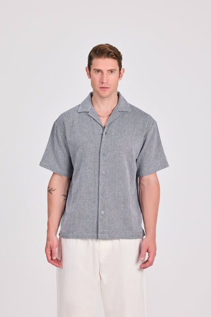 Checkered 100% Cotton Short Sleeve Shirt