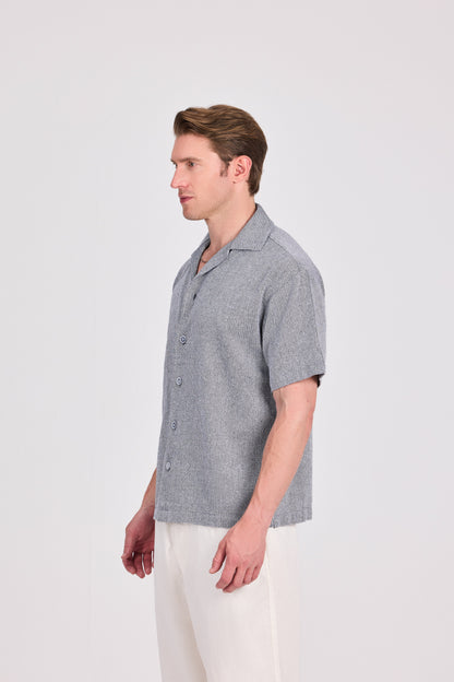Checkered 100% Cotton Short Sleeve Shirt