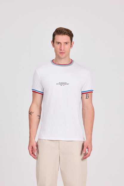 تي شيرت بيرسولا قطني أسود إيطالي