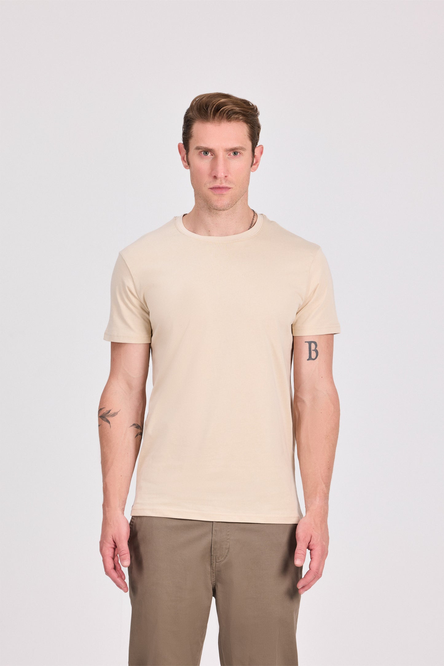 تي شيرت بيرسولا أسود 100% قطن