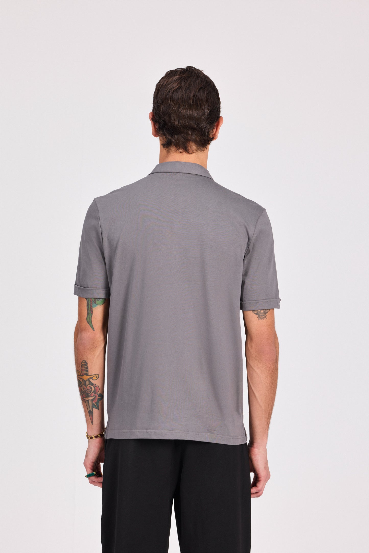 100% Cotton Polo With Zipper