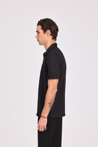 100% Cotton Polo With Zipper