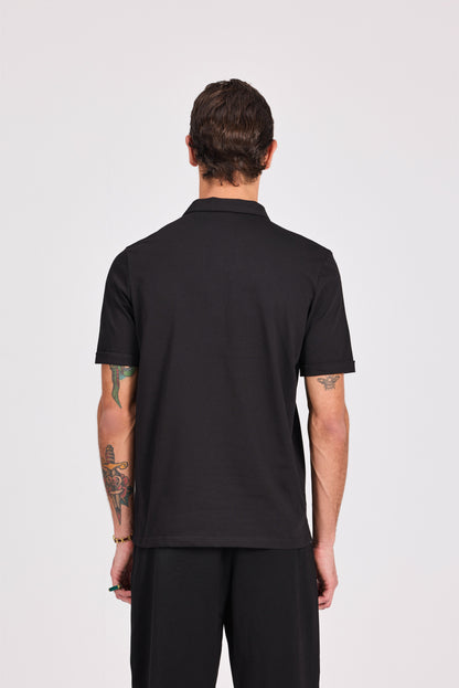 100% Cotton Polo With Zipper