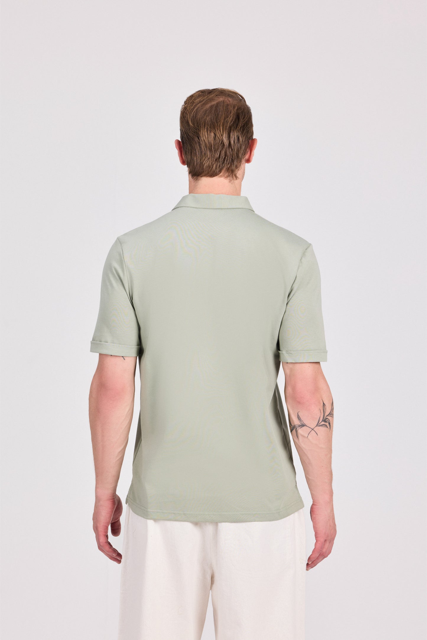 100% Cotton Polo With Zipper