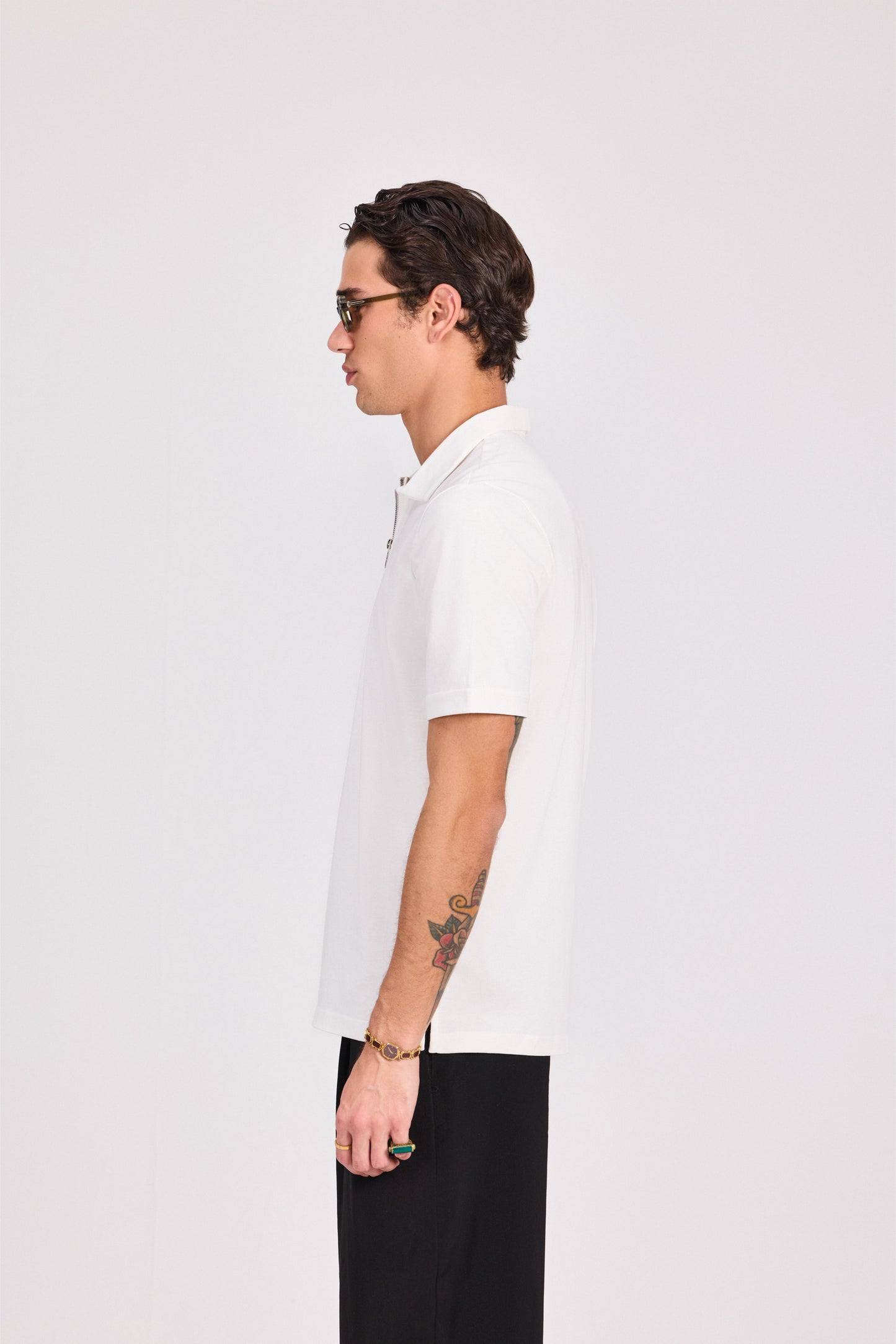 100% Cotton Polo With Zipper