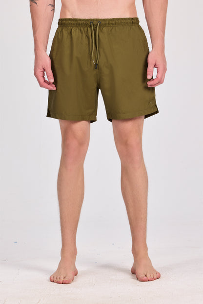 ملابس سباحة سادة باللون الوردي الفاتح