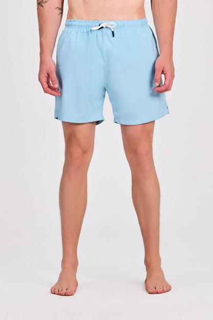 ملابس سباحة سادة باللون الوردي الفاتح