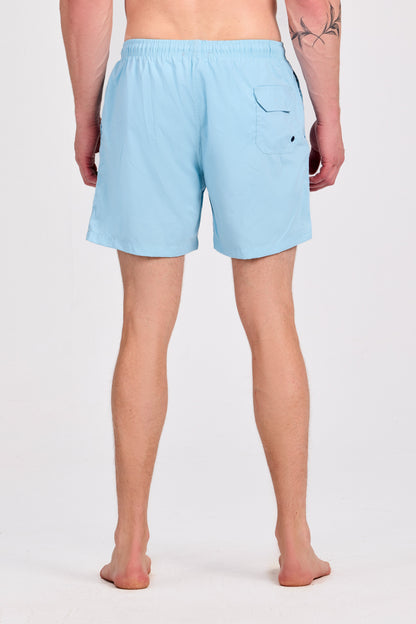 ملابس سباحة سادة باللون الوردي الفاتح