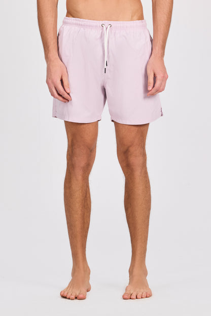 ملابس سباحة سادة باللون الوردي الفاتح