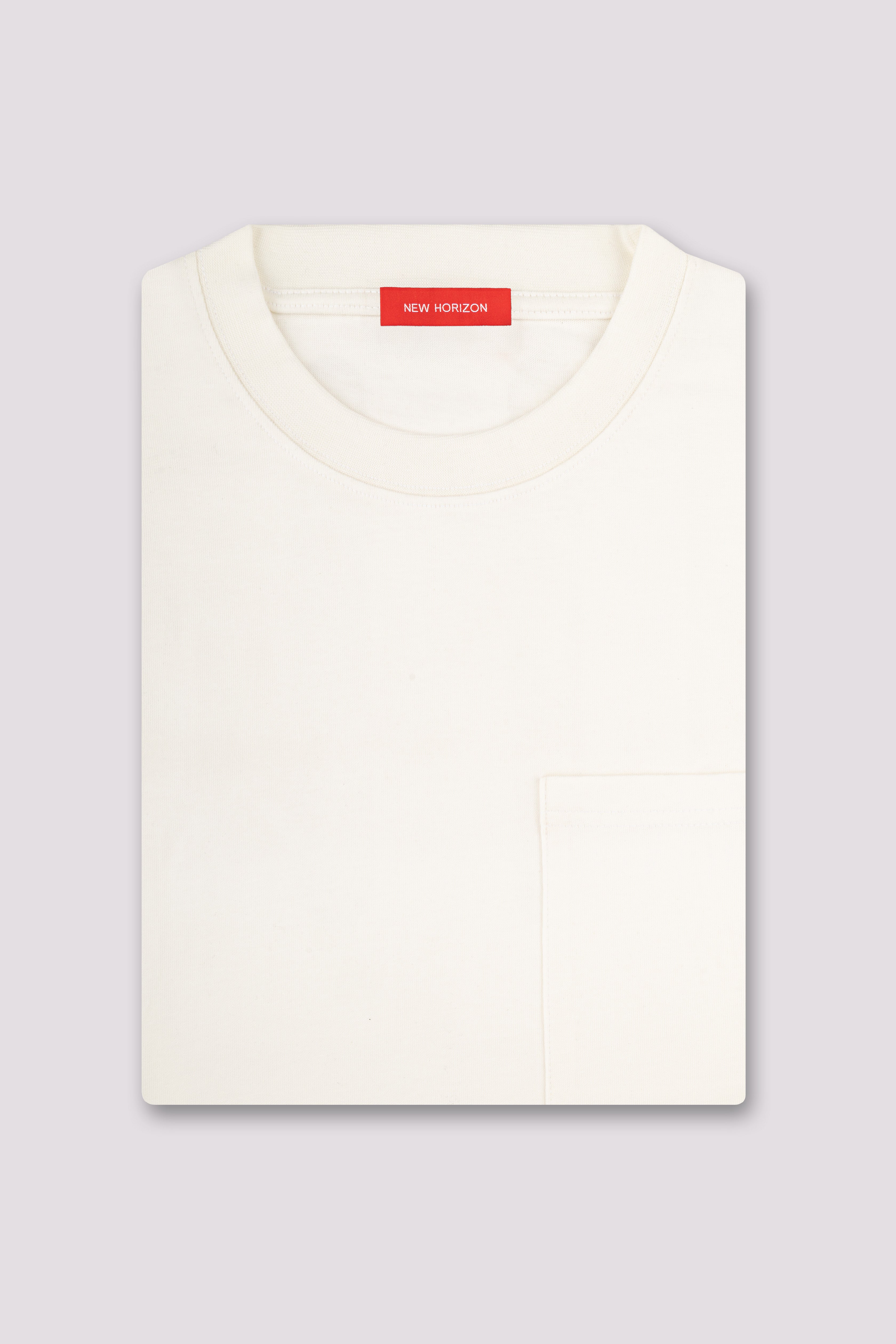 Off White Relaxed Fit Pocket T-Shirt