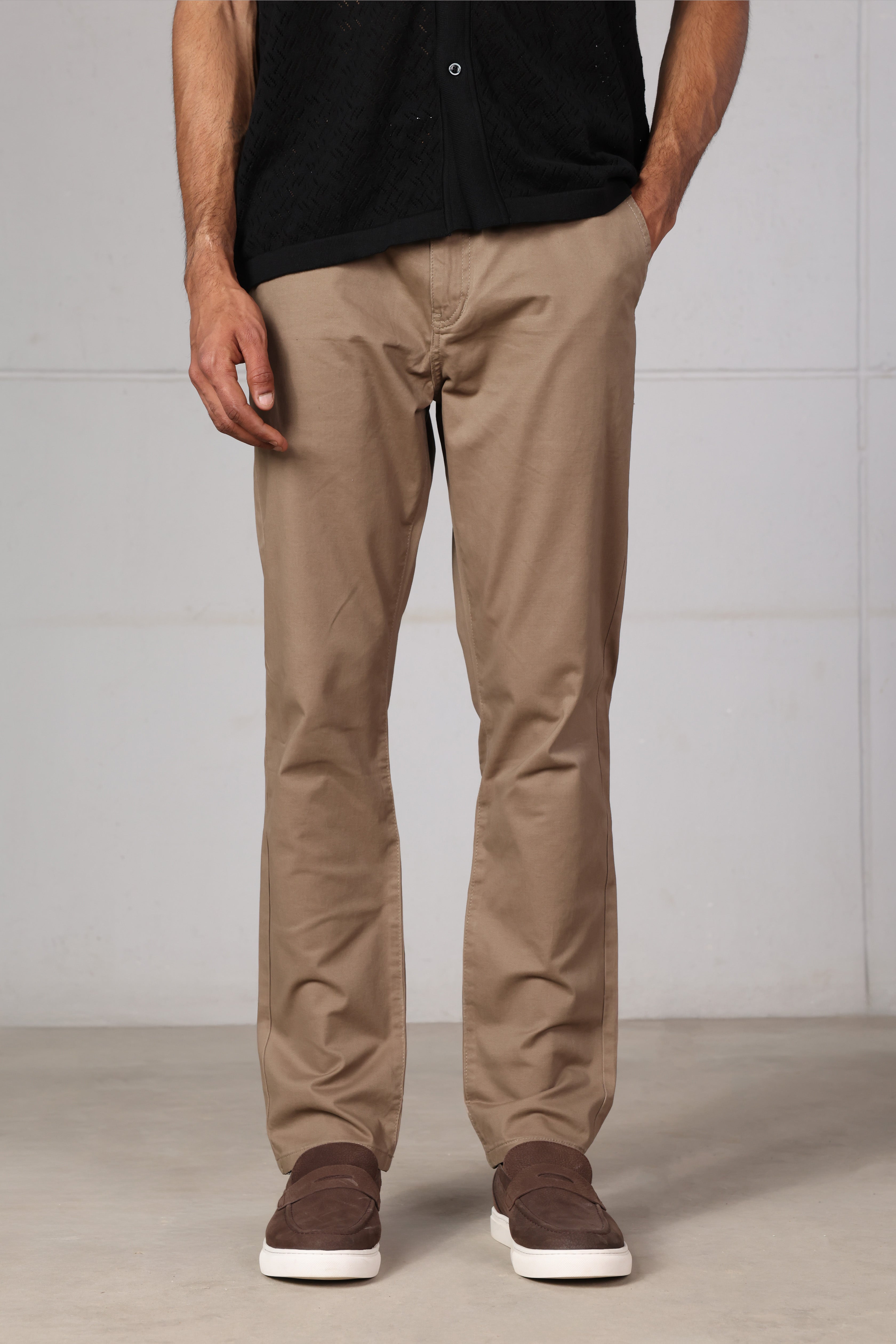 Dark Beige Chino Pants