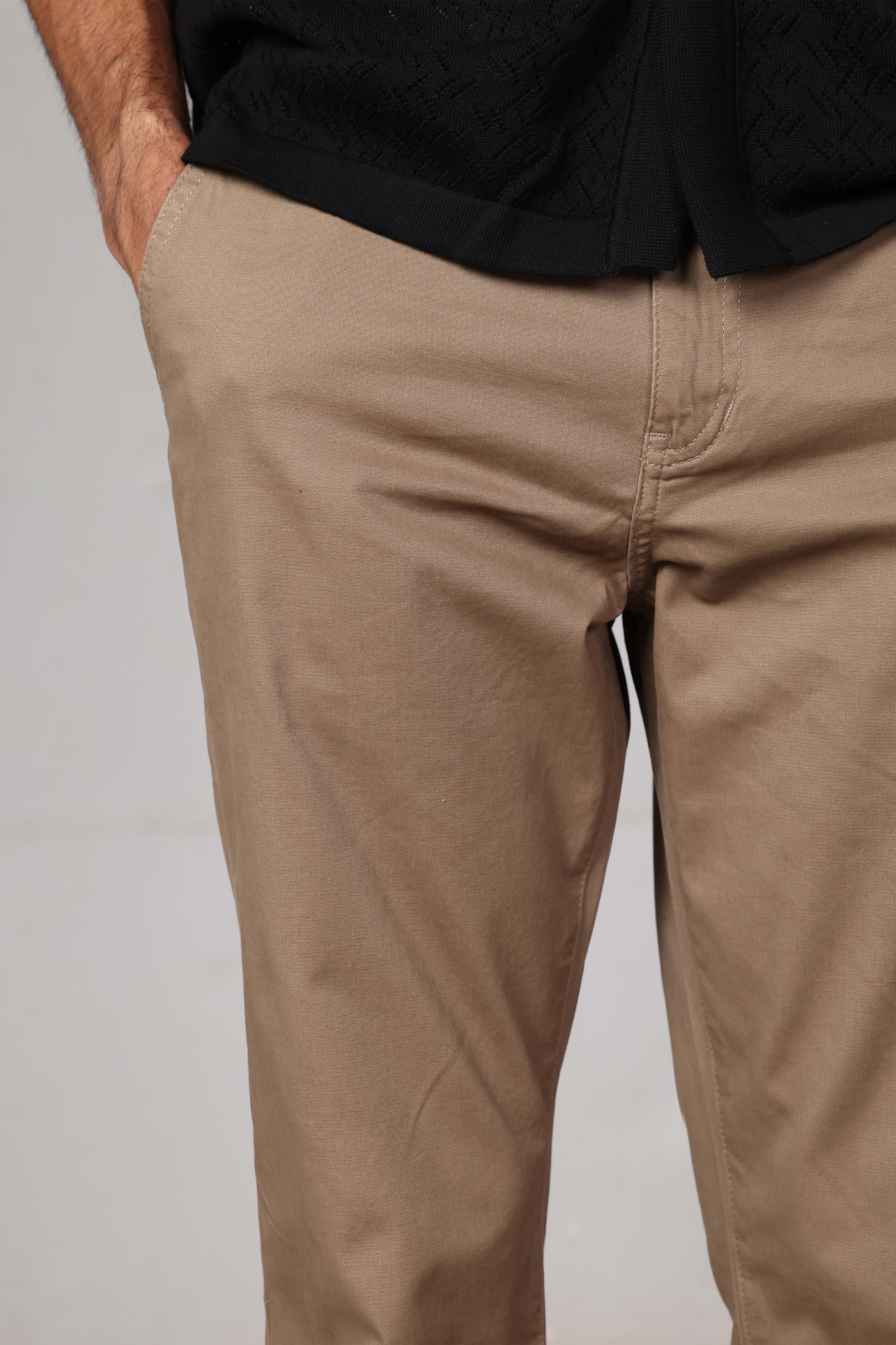 Dark Beige Chino Pants