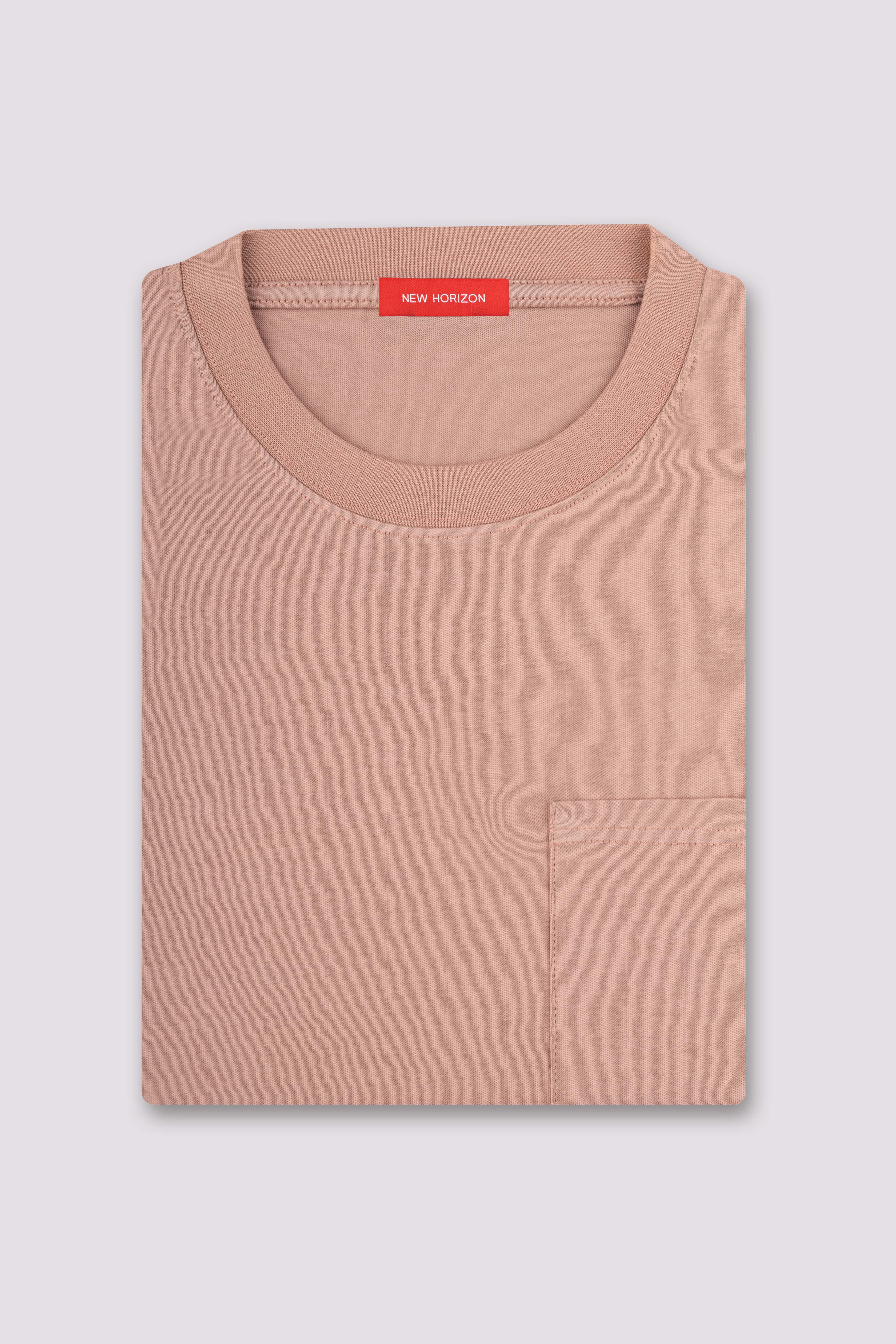 Pink Relaxed Fit Pocket T-Shirt