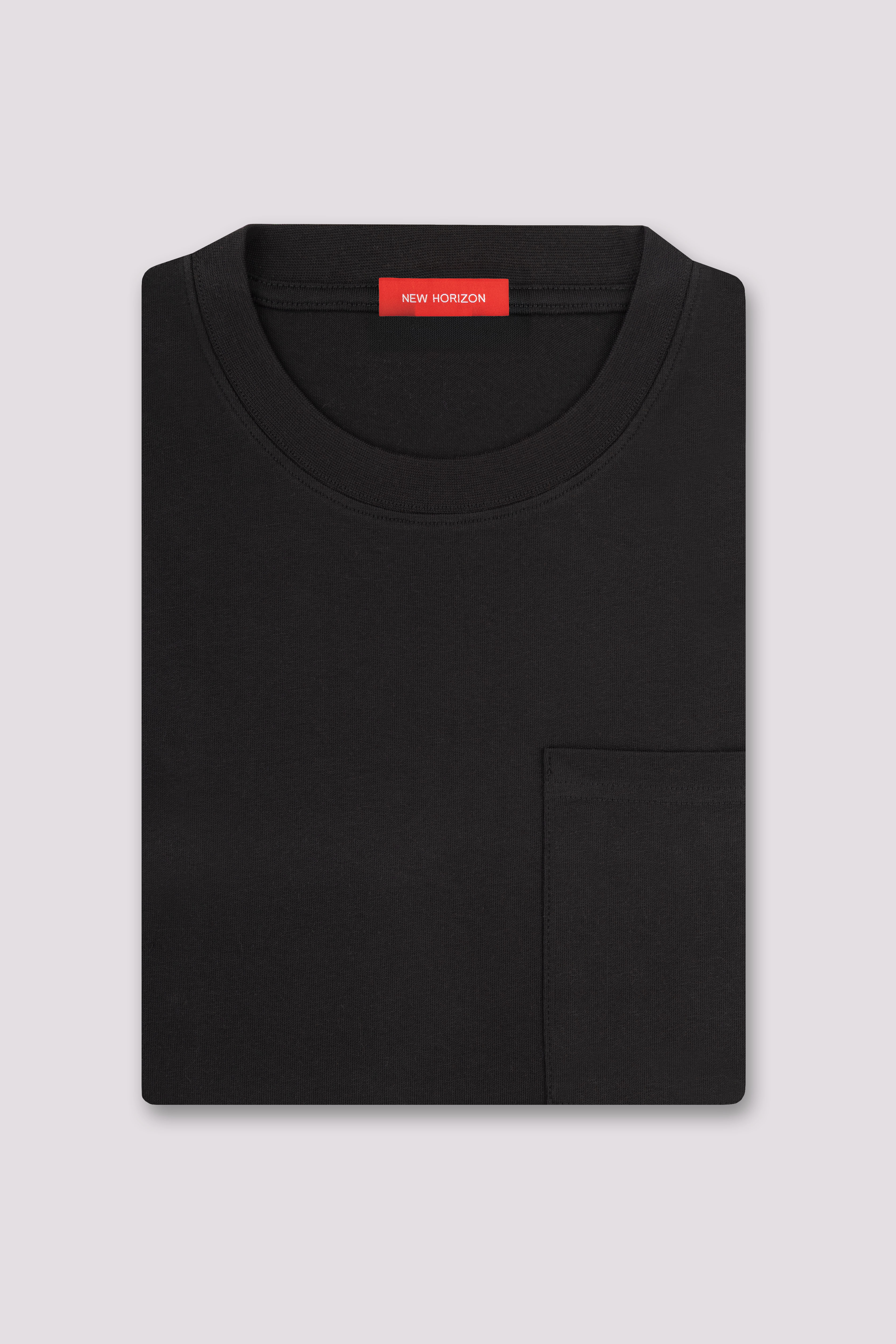 Black Relaxed Fit Pocket T-Shirt