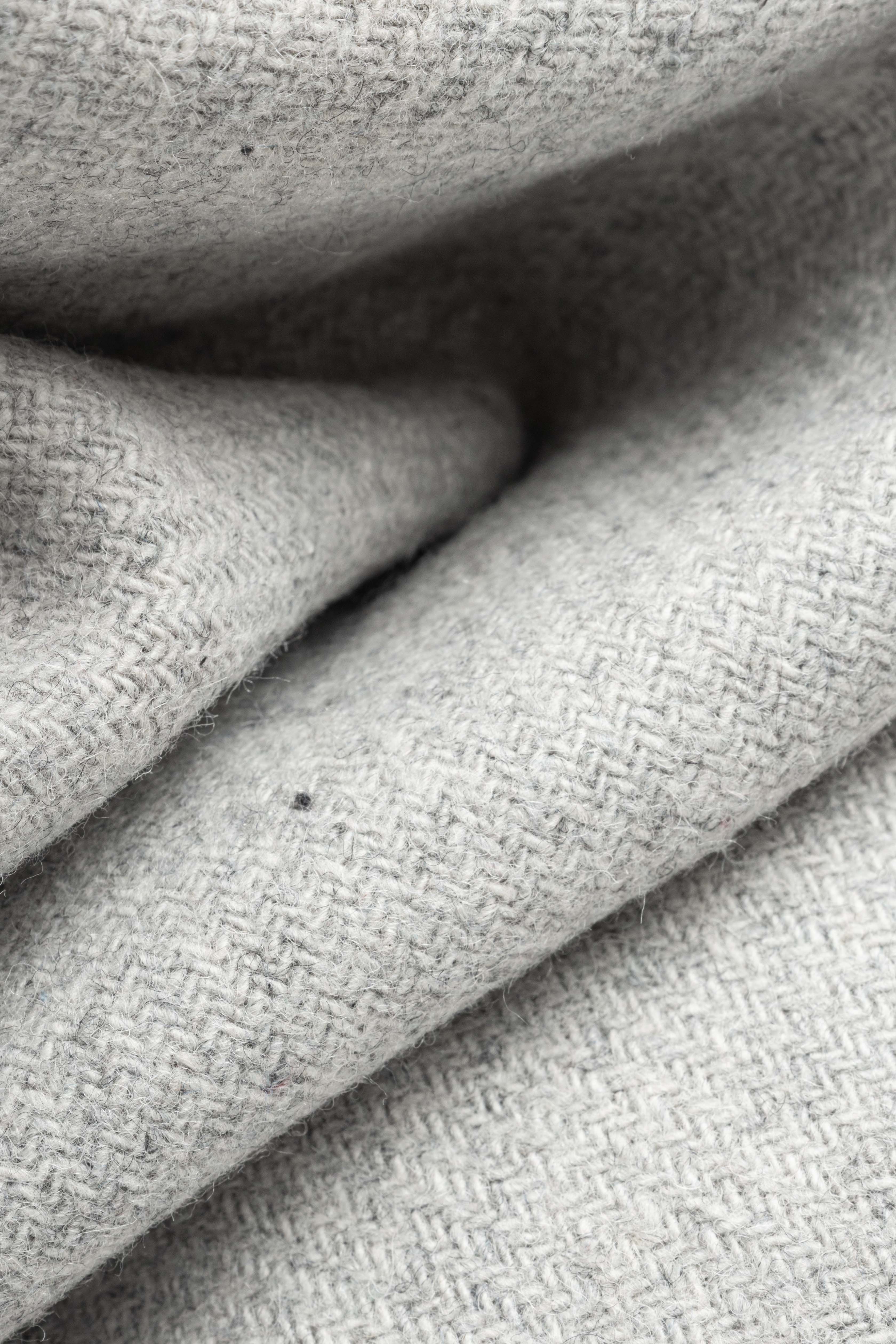 Grey Wool Padded Jacket