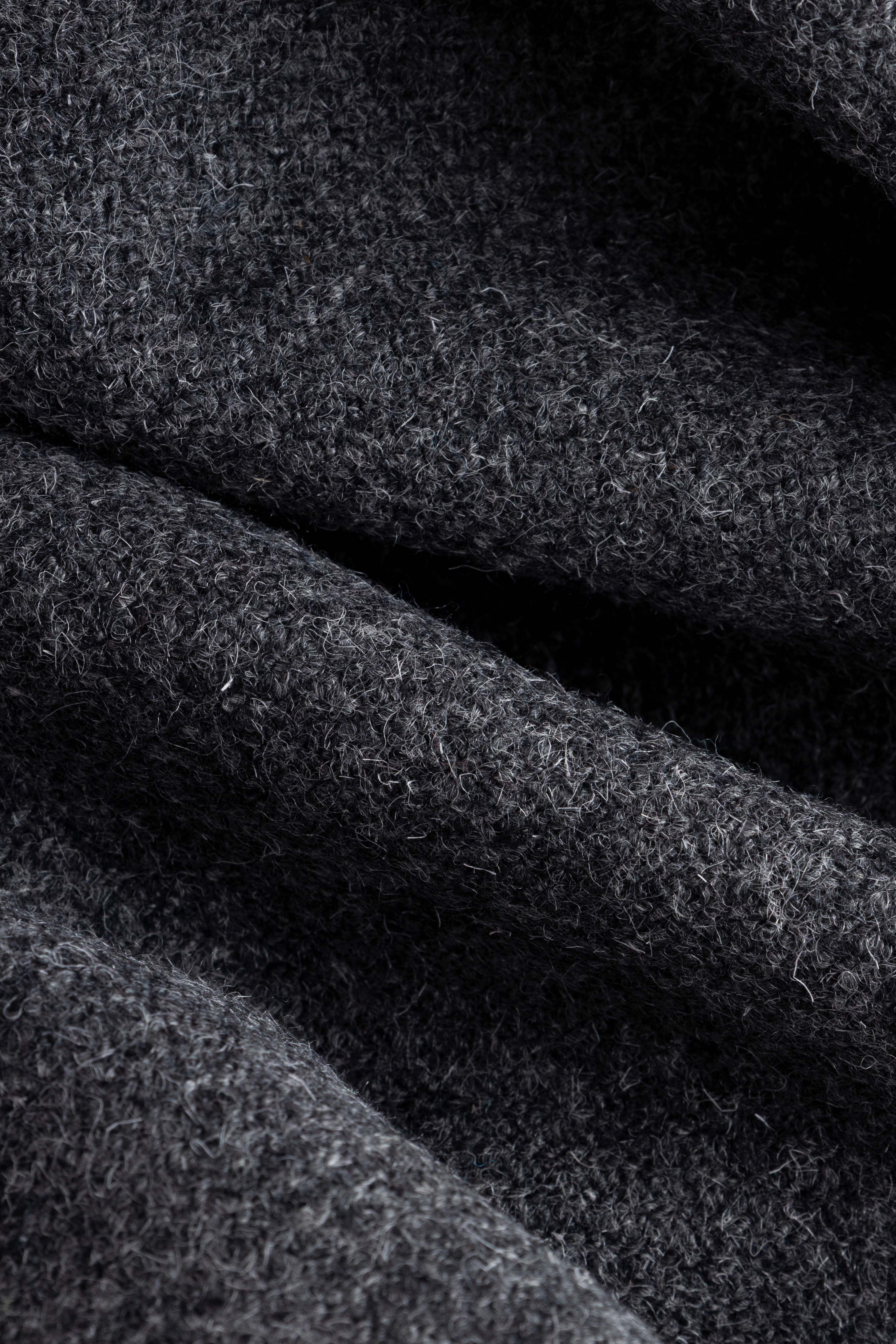 Anthracite Wool Padded Jacket