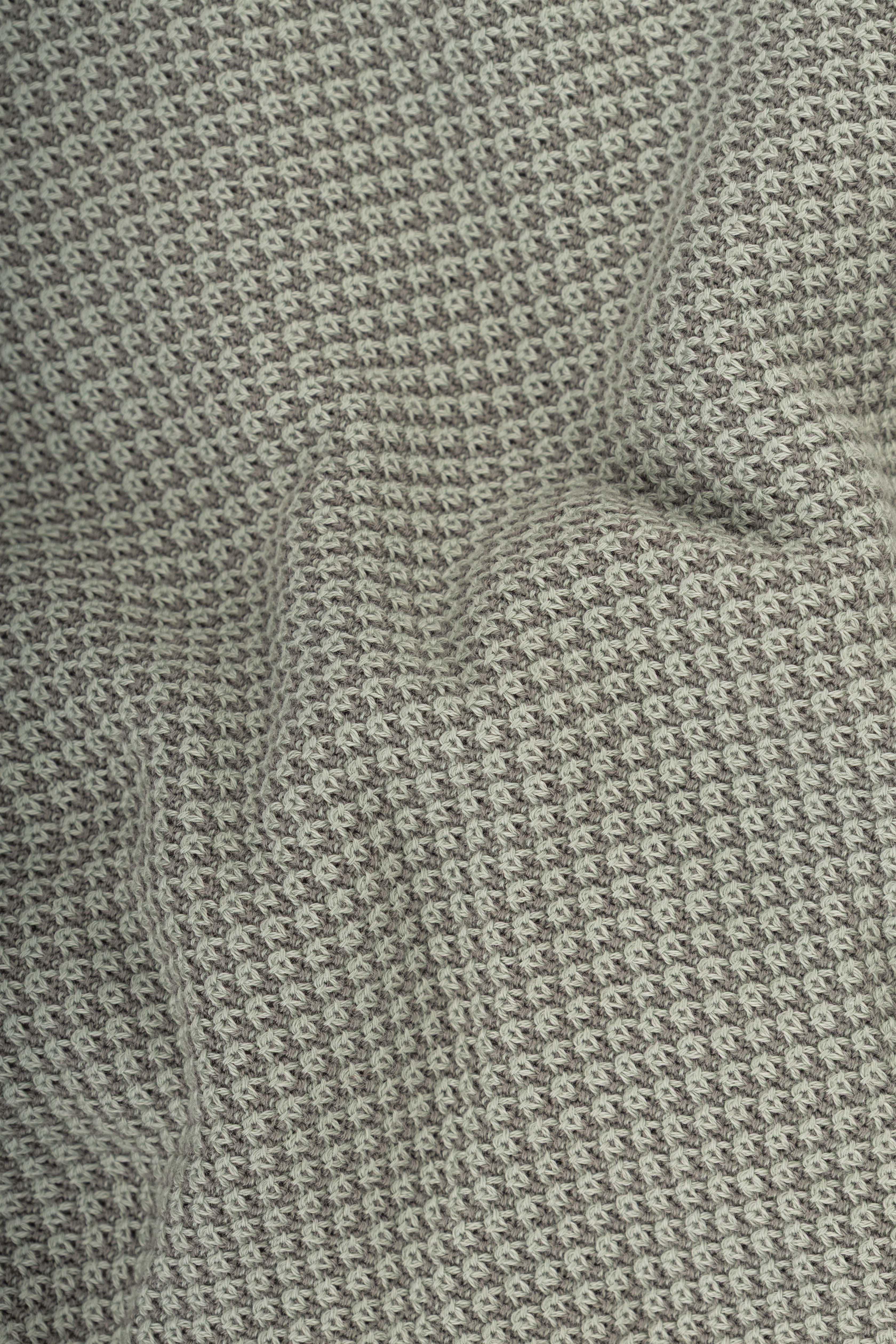 Olive Jacquard Zipped Polo