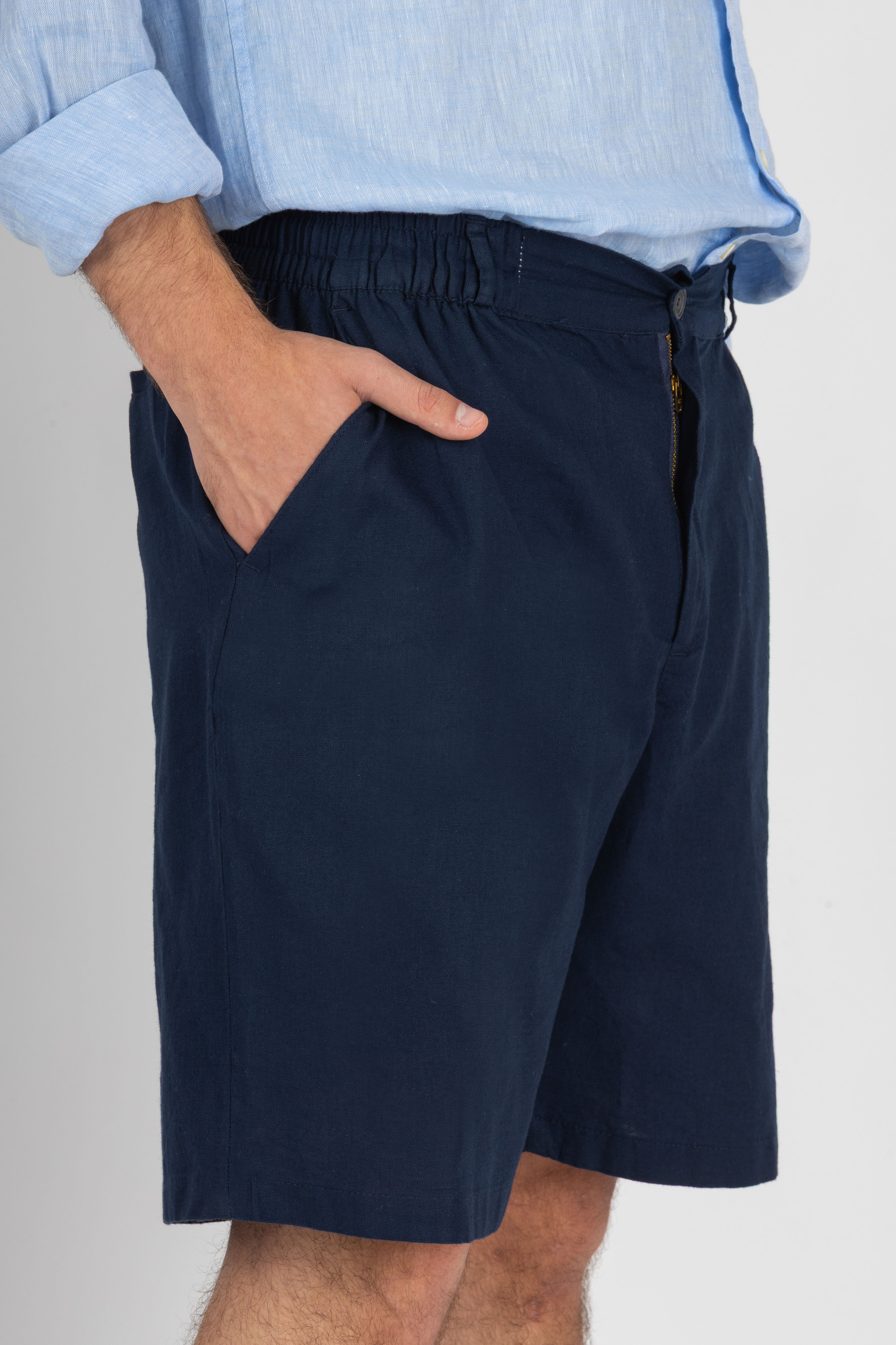 Navy Lightweight Cotton Shorts
