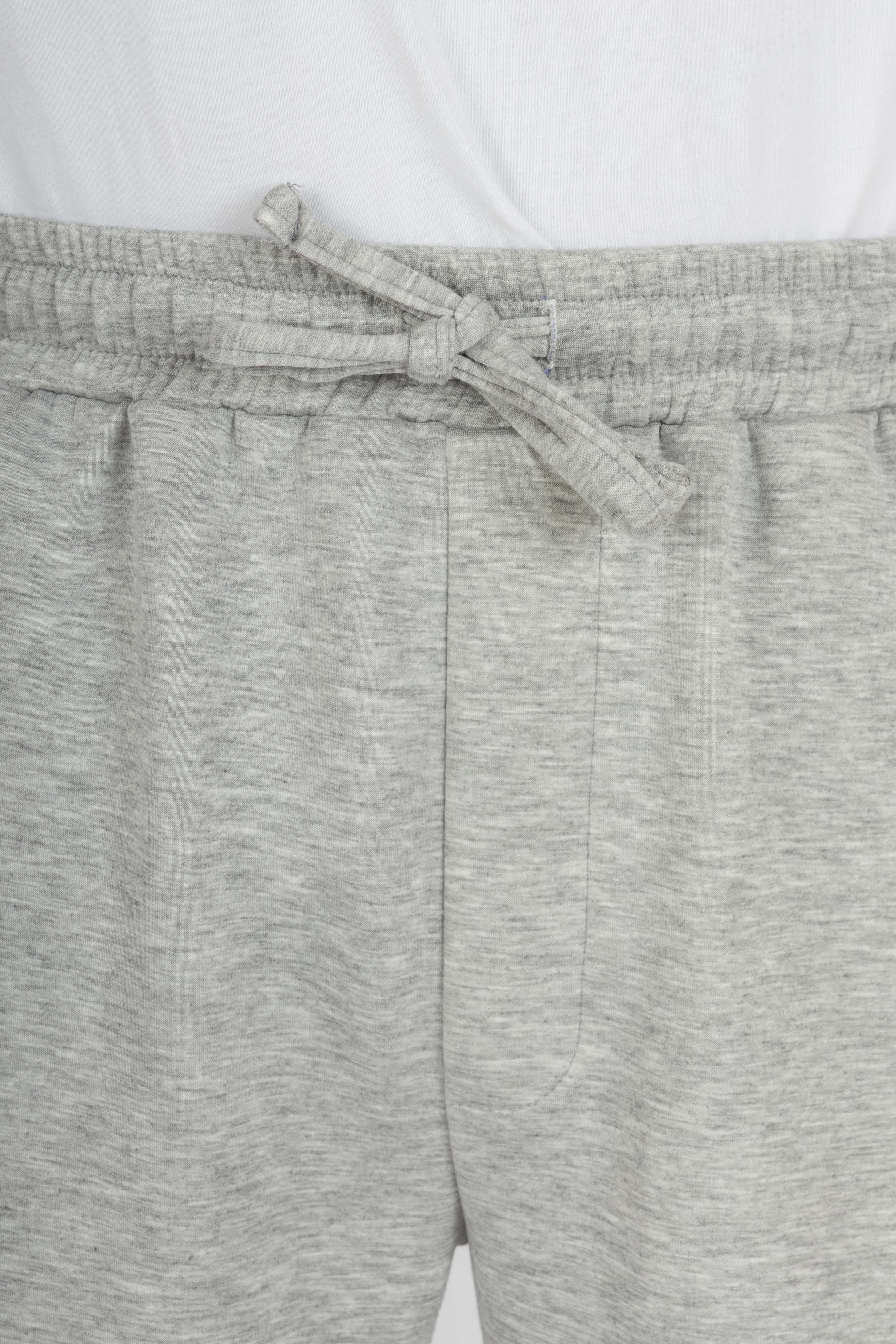 Grey Relaxed Wide-Leg Joggers