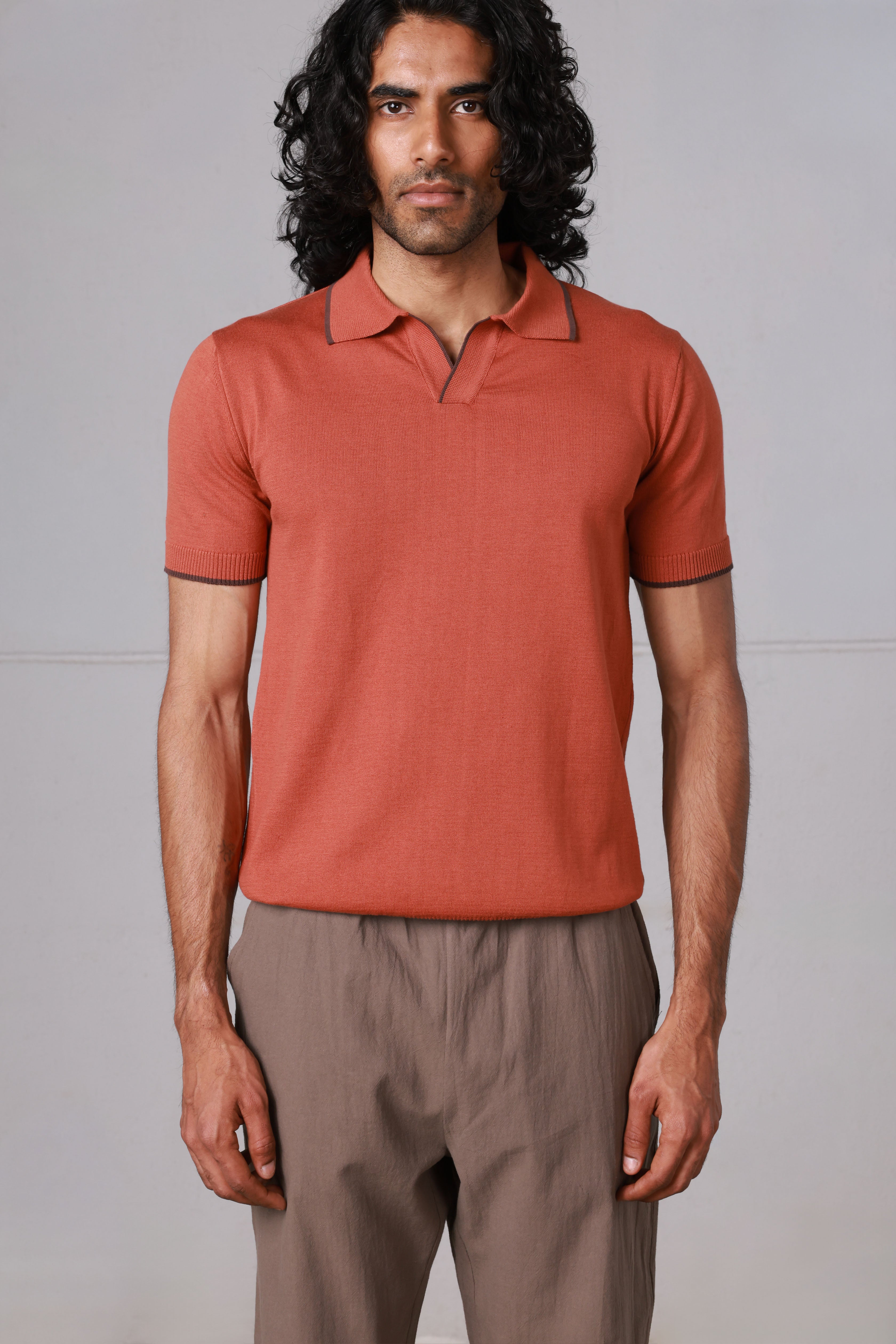 Havan V-Neck Knitted Polo