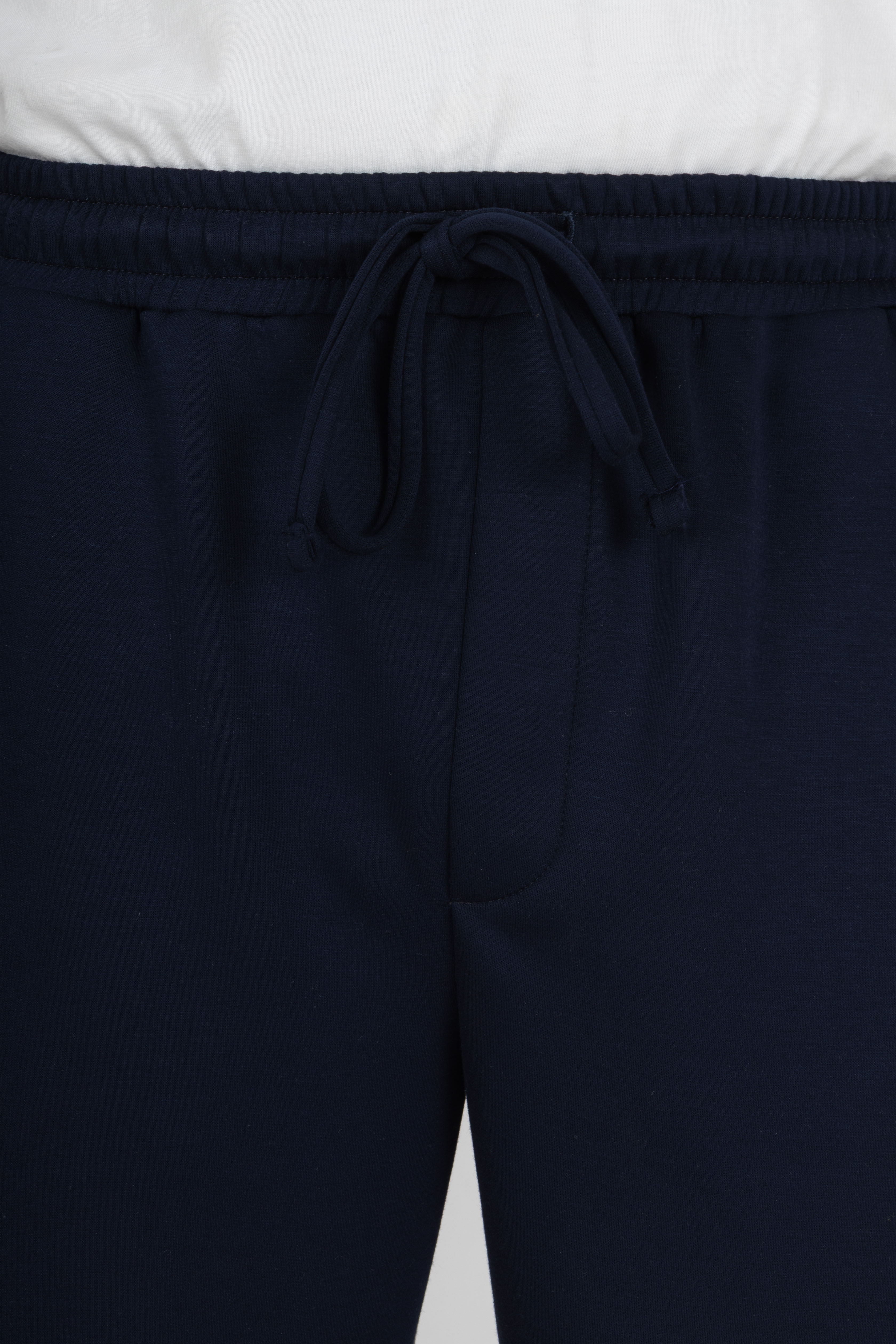 Navy Relaxed Wide-Leg Joggers