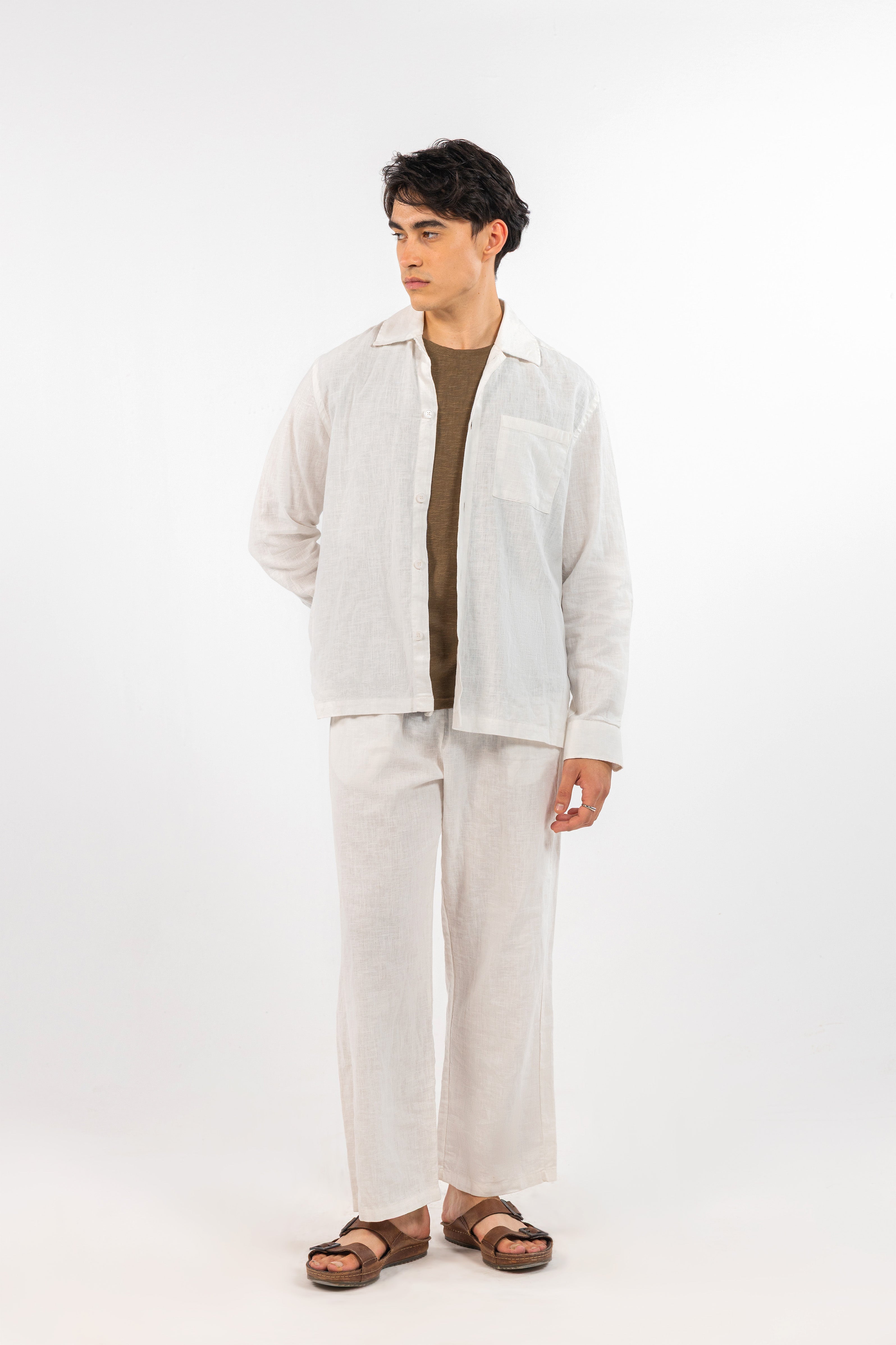 White Linen Set