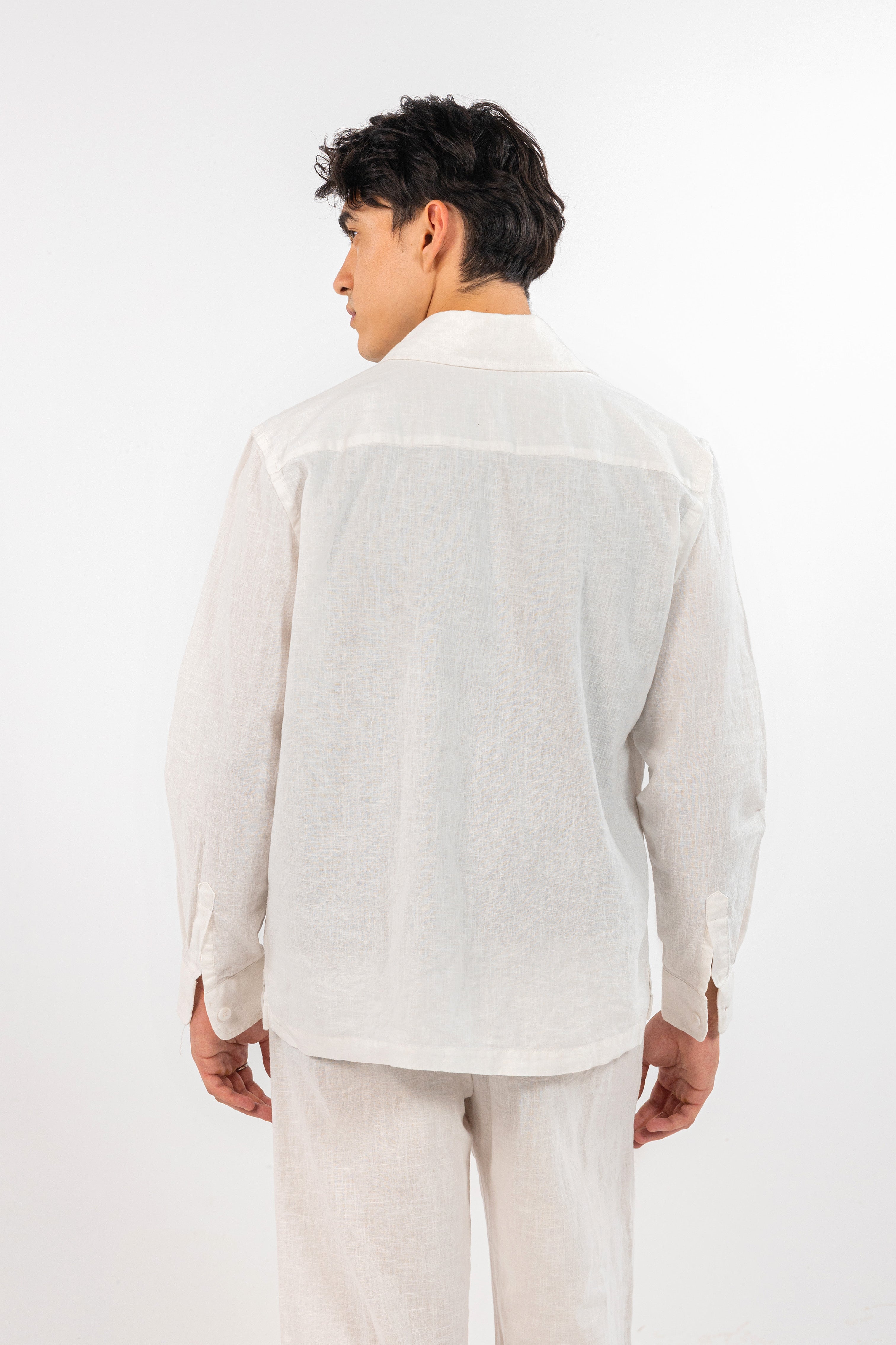 White Linen Set