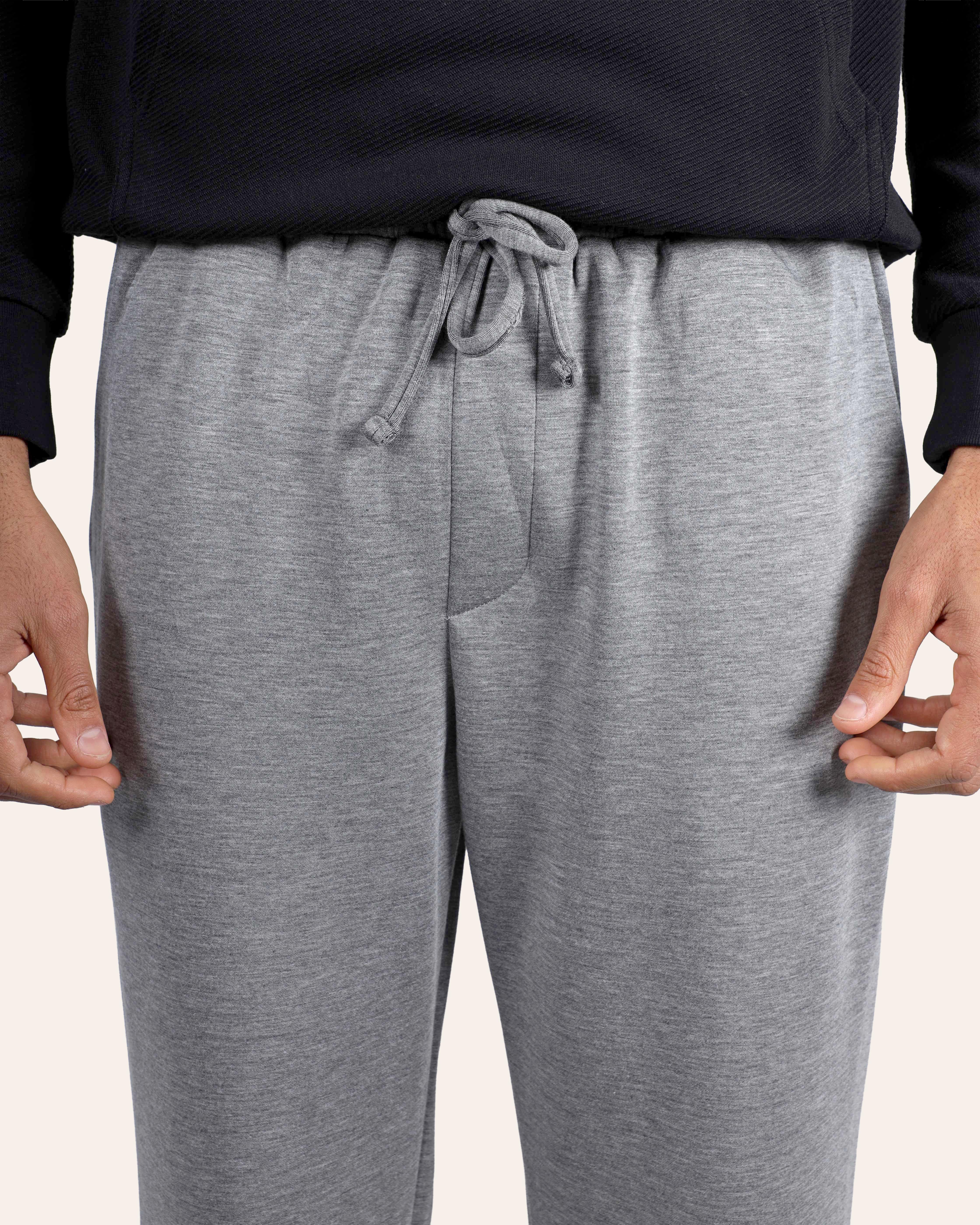 Dark Grey Relaxed Wide-Leg Joggers